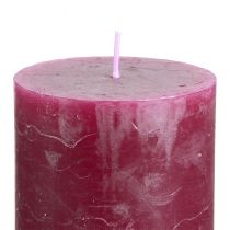 Artículo Elegantes velas de pilar de bayas de color liso de 70 x 100 mm, juego de 4: decoración, festivo, moderno
