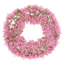 Echeverienkranz Rosa Ø18cm 4 piezas
