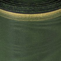 Artículo Elegante cinta de muaré verde oscuro para corona, 125 mm con borde de perla dorada, cinta de luto, decoración de boda, cinta de lazo