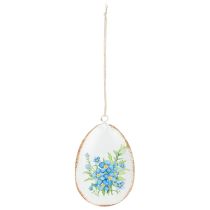 Artículo Huevos de Pascua con flores primaverales, ideales para ramos de Pascua o ventanas, 8cm, 8 piezas