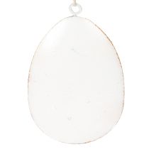 Artículo Huevos de Pascua con flores primaverales, ideales para ramos de Pascua o ventanas, 8cm, 8 piezas