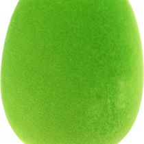 Artículo Huevo de Pascua decoración con patas Decoración de huevo de Pascua huevo verde H13cm 4 piezas