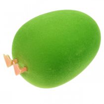 Artículo Huevo de Pascua decoración con patas Decoración de huevo de Pascua huevo verde H13cm 4 piezas