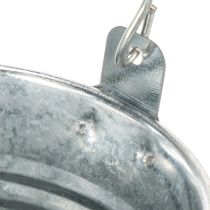 Artículo Cubo de Ø10 cm de diámetro y 8 cm de alto, 10 unidades. Zinc brillante.