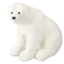 Artículo Figuras decorativas oso polar de pie y sentado blanco 16/20cm 3uds