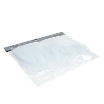 Artículo Icicle deco blanco con purpurina 2m