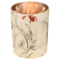 Artículo Elegante candelabro con motivo floral para un diseño armonioso de la estancia, 12,5 cm, 2 piezas