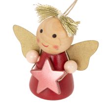 Artículo Colgante decorativo de ángel con estrella para colgar, 5 cm, 9 piezas