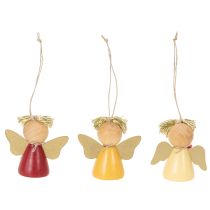 Artículo Colgante decorativo de ángel con estrella para colgar, 5 cm, 9 piezas