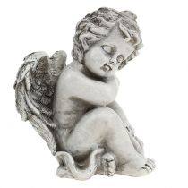 Figura conmemorativa ángel durmiente gris 16cm 2pcs