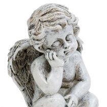 Artículo Angel sentado gris 11cm 4uds