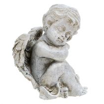 Artículo Angel sentado gris 11cm 4uds