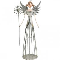 Artículo Figura de ángel de metal, farol de navidad Al. 31,5 cm