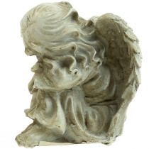 Artículo Ángel para la Tumba Crema Tumba Ángel Ángel Durmiente 6×5.5×8cm