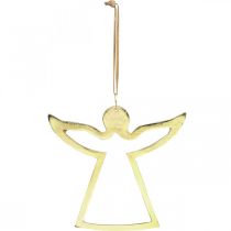 Artículo Colgantes de metal, ángeles decorativos, adorno dorado de adviento 15 × 16,5 cm