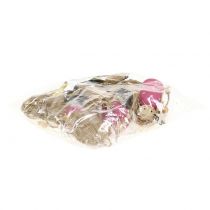 Artículo Ángeles de madera para colgar gris, rosa 7,5cm 6 piezas