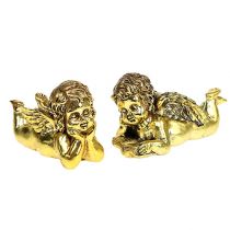 Ángel con libro mentiroso oro 11-13cm 4pcs