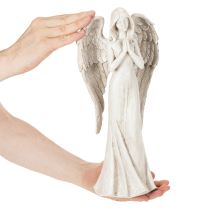 Artículo Figura de ángel de pie, rezando, elemento decorativo, 36 cm.