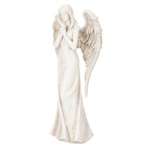 Artículo Figura de ángel de pie, rezando, elemento decorativo, 36 cm.