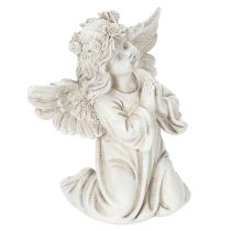 Artículo Figura de ángel rezando, decoración para tumba, sentado, 13 cm, 2 piezas