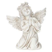 Artículo Figura de ángel rezando, decoración para tumba, sentado, 13 cm, 2 piezas