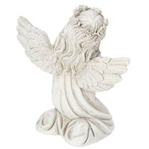 Artículo Figura de ángel rezando, decoración para tumba, sentado, 13 cm, 2 piezas