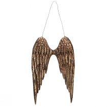 Artículo Alas de ángel para colgar metal aspecto antiguo dorado 24×37cm