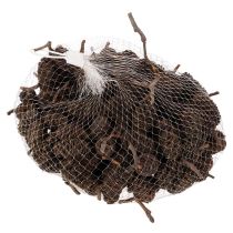 Artículo Piñas de aliso naturales, sueltas, para decoración, 3 cm, 300 g, color marrón natural.
