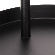 Artículo Bandeja decorativa redonda de metal de dos niveles, 58 cm.
