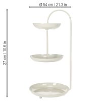 Artículo Decoración de mesa de tres niveles, ideal para salas de estar, ocasiones especiales, bodas, 55 cm.