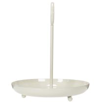 Artículo Cuenco decorativo de metal con asa para diseño de salón moderno y decoración de mesa 31cm