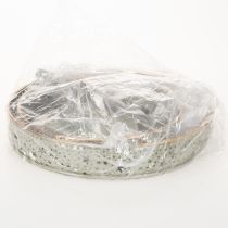Artículo Bandeja decorativa de dos niveles con asa, diseño de estrella, 49 cm.
