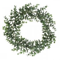 Artículo Corona decorativa verde eucalipto Corona artificial de eucalipto Ø32cm