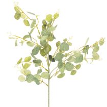 Artículo Rama artificial de eucalipto con hojas redondas, 75 cm, 4 piezas