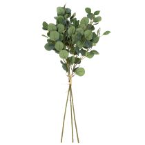 Artículo Flor de eucalipto artificial para decoración de interiores moderna, 85 cm, 3 piezas