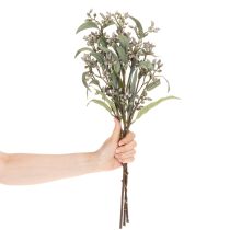 Artículo Decoración con ramas de eucalipto artificial, arreglo de ramas, 3 piezas