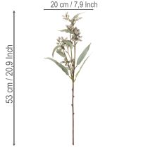 Artículo Decoración con ramas de eucalipto artificial, arreglo de ramas, 3 piezas