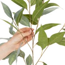 Artículo Rama artificial de eucalipto, verde natural, decorativa, 100 cm.