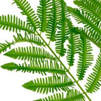 Hojas de helecho verde, helecho 3 hojas en rama, algodoncillo L96cm