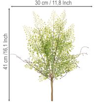 Artículo Rama artificial de rusco verde para decoración floral, 41 cm.