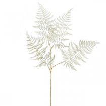 Helecho de hoja decorativa, planta artificial, rama de helecho, hoja de helecho decorativa blanca L59cm