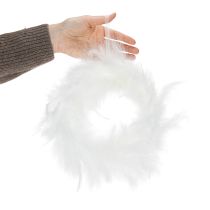 Artículo Corona de plumas ideal para decoración de bodas y decoración atmosférica de Pascua 20cm