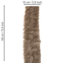 Artículo Ribete de piel sintética para decoración y manualidades, 15x180cm, 2 piezas