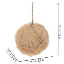 Artículo Adorno decorativo de pompón para árboles de Navidad, 10 cm.