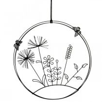 Primavera de decoración de ventana, decoración colgante flores de metal Ø20.5cm 2pcs