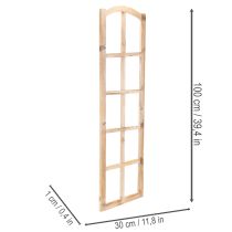 Artículo Marco de ventana de madera como decoración de pared 100cm