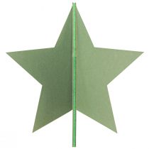 Artículo Estrella decorativa de fieltro para colocar decoración navideña fieltro verde Al. 62 cm