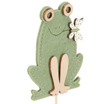 Artículo Tapones decorativos de fieltro con forma de rana: tapones elásticos para plantas para flores y arreglos florales, 10 cm, 12 unidades