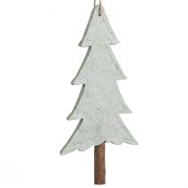 Artículo Adornos de fieltro para árbol de Navidad, verde, 20 cm, juego de 4