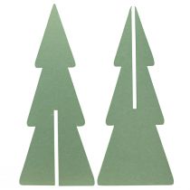 Artículo Decoración de fieltro para árbol de Navidad verde abeto Al. 80 cm